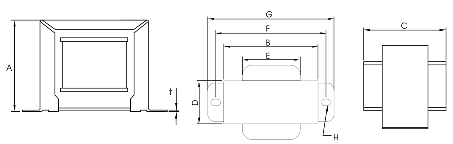 Bracket type Transformer picture